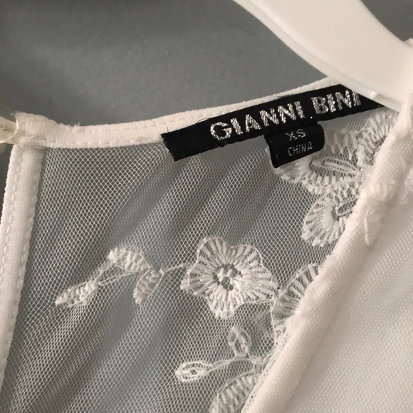 Gianni Bini white lace floor length dress - Picture 4 of 6